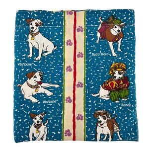 PSB Kids Wishbone Full Size Flat Sheet Vintage 90s 1990s